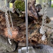 flower-earrings-silver-chains-studs-back-sandrakernsjewellery