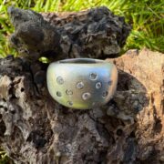 moissanite-wax carved-silver-heavy-ring-back-sandrakernsjewellery