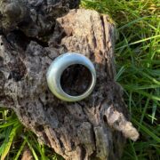 moissanite-wax carved-silver-heavy-ring-side-sandrakernsjewellery